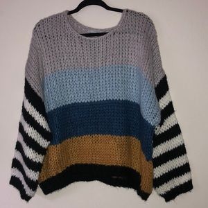 Color block sweater